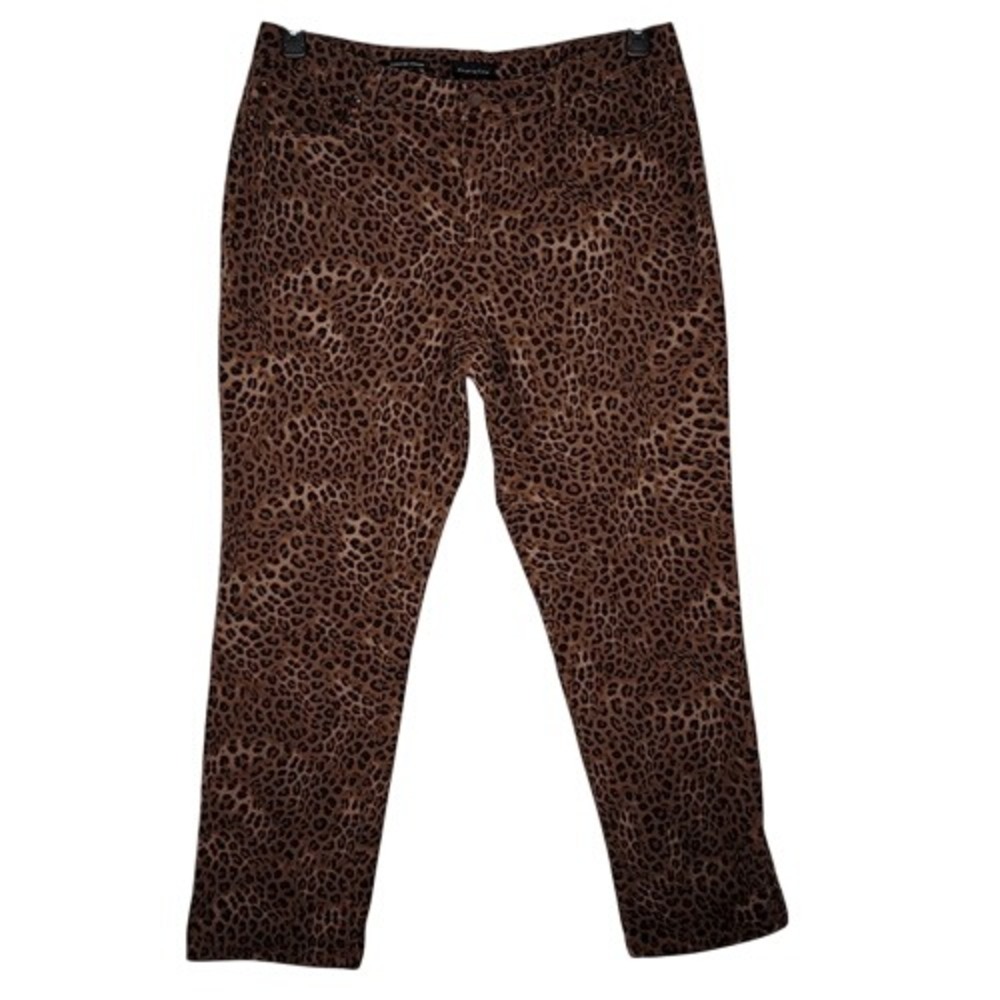 Charter Club‎ Lexington Straight Animal Print Jeans